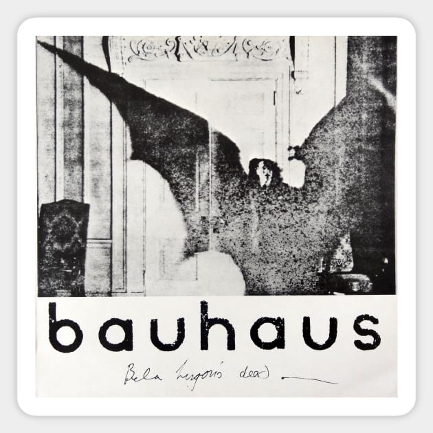 Bauhaus Bela Lugosi's Dead Sticker by vintage-glow